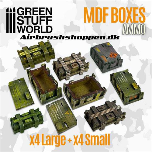 Trækasser- Rectangular wooden MDF boxes GSW
